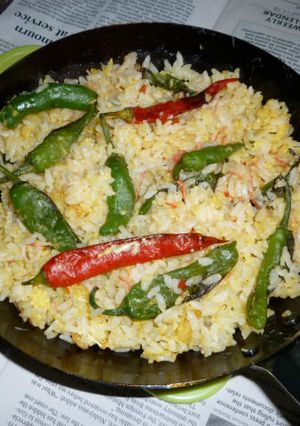 鉄パンでししとうたっぷりのパラパラ炒飯-レシピのメイン写真