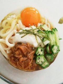 ☆簡単冷やしねばとろろうどん☆-レシピのメイン写真