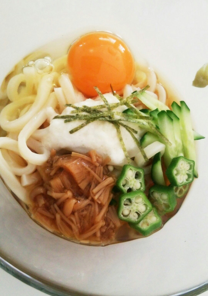 ☆簡単冷やしねばとろろうどん☆-レシピのメイン写真