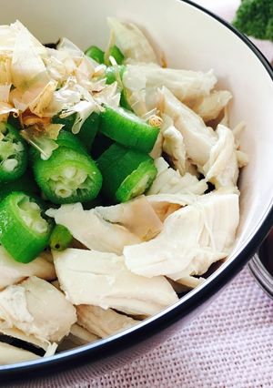 オクラささみ丼♡低カロリーで高タンパク質-レシピのメイン写真
