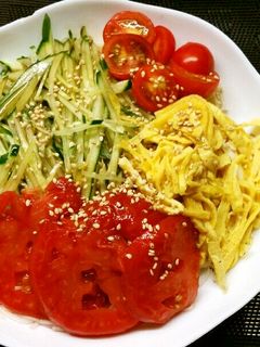 冷やし中華風素麺-レシピのメイン写真