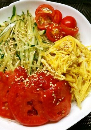 冷やし中華風素麺-レシピのメイン写真