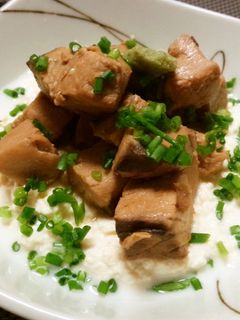 カツオの角煮~崩し豆腐と共に~-レシピのメイン写真