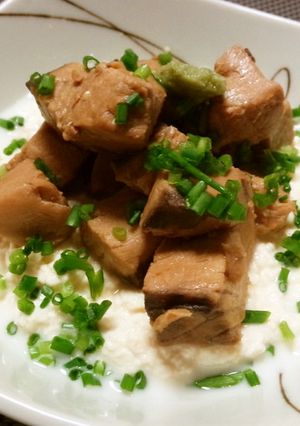 カツオの角煮～崩し豆腐と共に～-レシピのメイン写真