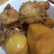 圧力鍋で手羽元とジャガイモと卵の甘辛煮