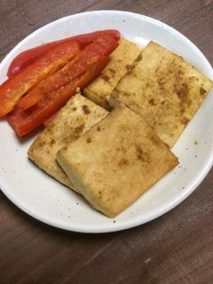 豆腐とパプリカのカレー醤油漬け焼き-レシピのメイン写真