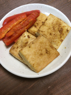豆腐とパプリカのカレー醤油漬け焼き-レシピのメイン写真