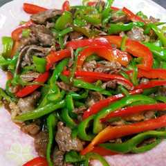 รูปของ 牛肉とピーマンの簡単『青椒肉絲』