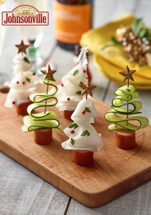 ジョンソンヴィルXmasツリーピンチョス-レシピのメイン写真