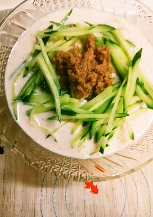 簡単!肉味噌DEスタミナぶっかけ素麺♪-レシピのメイン写真