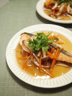 ご飯に合う♪ 秋鮭の和風きのこあんかけ-レシピのメイン写真