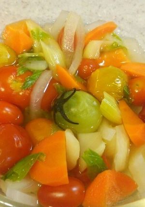 レモン酢で作る野菜のマリネ　砂糖無　-レシピのメイン写真