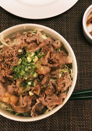 簡単！キャベツと牛肉のっけご飯-レシピのメイン写真