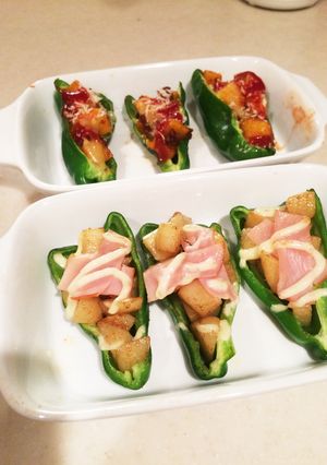 ✩ポテトのピーマンボート✩-レシピのメイン写真