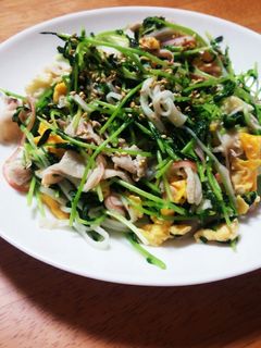 簡単!豆苗の中華炒め-レシピのメイン写真