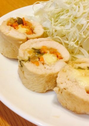 鶏胸ロール-レシピのメイン写真