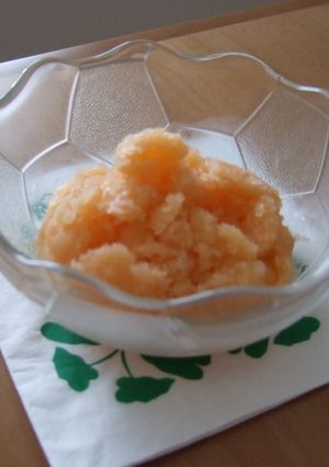 至福の味♪ミルキーメロンソルベ-レシピのメイン写真