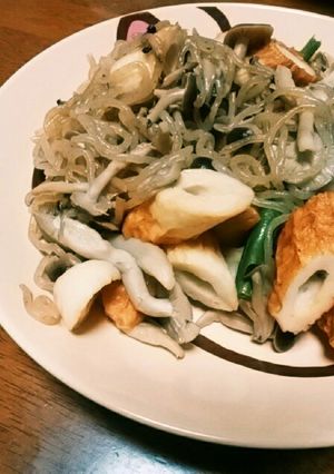 竹輪としめじのめんつゆバター-レシピのメイン写真