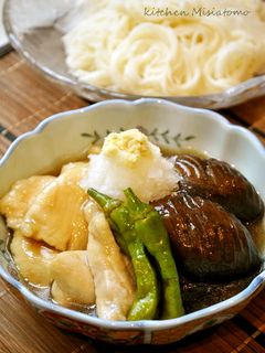 夏こそ食べたい☆鶏胸肉と茄子の治部煮-レシピのメイン写真