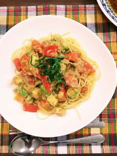 トマトとツナの簡単☆冷製パスタ-レシピのメイン写真