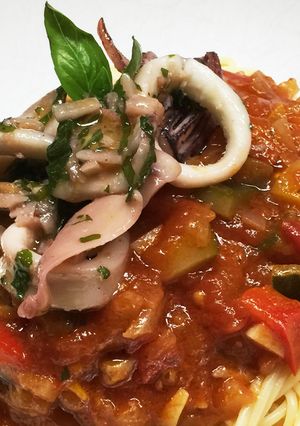 夏野菜の冷製パスタ-レシピのメイン写真