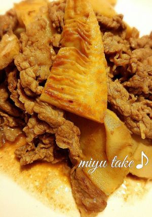 筍と牛肉薄切りの中華ぽん酢♪-レシピのメイン写真