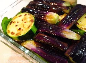 めんつゆで簡単！絶品♪夏野菜の焼き浸し-レシピのメイン写真