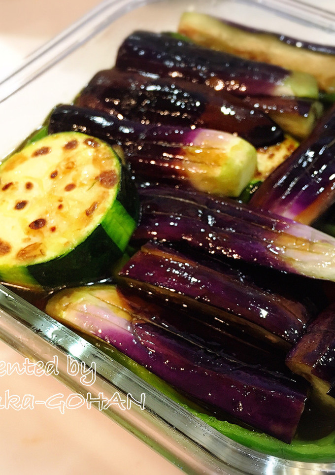 めんつゆで簡単！絶品♪夏野菜の焼き浸し-レシピのメイン写真