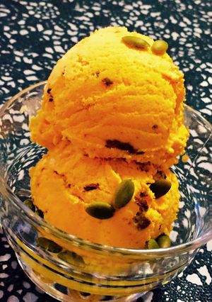 簡単チョコチップかぼちゃアイスクリーム-レシピのメイン写真