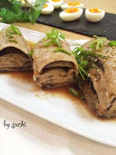 レンチン!なすと豚肉のミルフィーユ蒸し-レシピのメイン写真