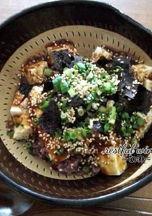 ベジタリアン対応☆お豆腐の味噌ダレ丼-レシピのメイン写真