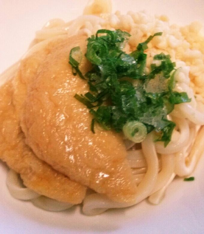 レンジできつねうどんの揚げ♪関西風-レシピのメイン写真