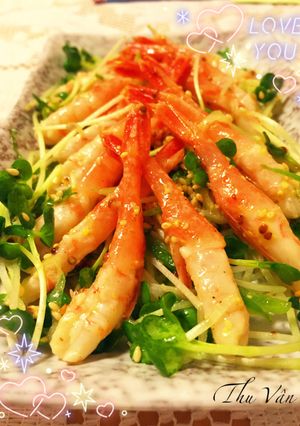 さっぱり甘エビと薬味のサラダ-レシピのメイン写真