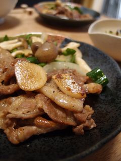 1行レシピ☆豚肉にんにく炒め-レシピのメイン写真