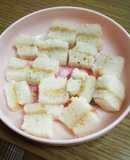 離乳食☆手掴み☆バナナクリームサンド