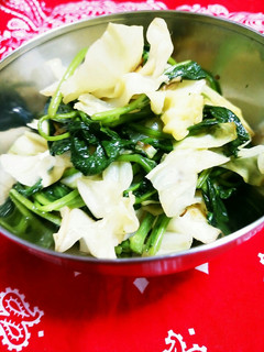 空心菜とキャベツのカレー炒め☆-レシピのメイン写真