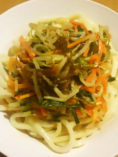 もずく楽部☆もずくナムルうどん-レシピのメイン写真