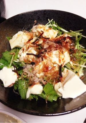 包丁まな板不要！旦那も作れる豆腐サラダ-レシピのメイン写真