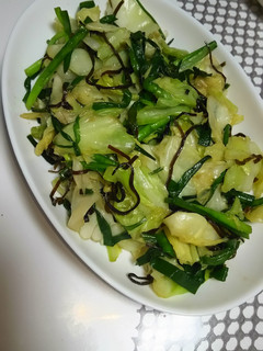 塩こん部長で野菜炒め-レシピのメイン写真