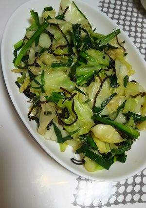 塩こん部長で野菜炒め-レシピのメイン写真