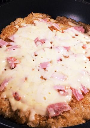 冷やご飯で焼きおにぎり?ピザ?-レシピのメイン写真