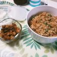 竹の子の佃煮と鶏そぼろ 常備おかずに♪