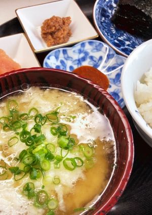 身体が喜ぶすりおろし長芋のお味噌汁-レシピのメイン写真