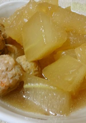 冬瓜と鶏つくねの煮物-レシピのメイン写真