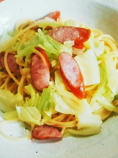 キャベツとウインナーのパスタ-レシピのメイン写真