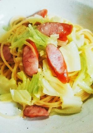キャベツとウインナーのパスタ-レシピのメイン写真