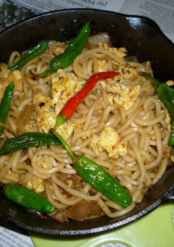 イシスキでししとう＋炒り卵の焼きうどん-レシピのメイン写真