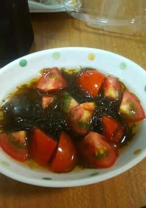 超簡単もずくトマト-レシピのメイン写真