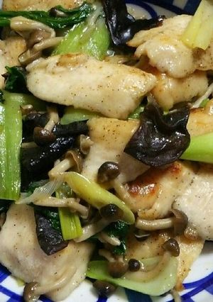 ジューシー鶏むね肉の中華風炒め-レシピのメイン写真