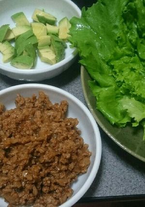 トルティーヤ風牛肉炒めのレタス包み-レシピのメイン写真